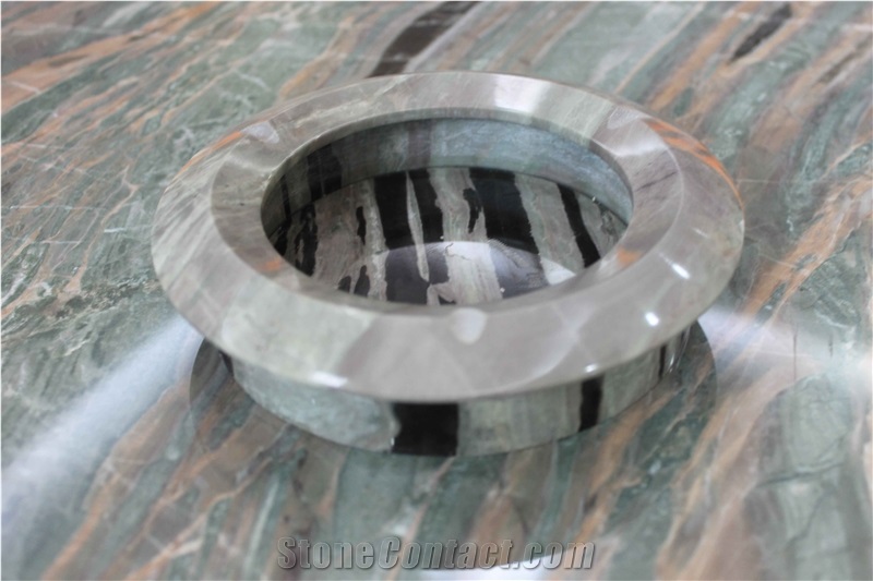 Black and Grey Onyx Cigar Ashtray