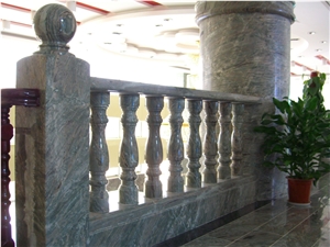 Nine Dragon Jade Railing and Balustrade, Green Onyx Railings