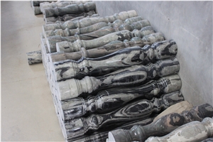 Nine Dragon Jade Stone Balustrade, Grey Onyx Balustrades