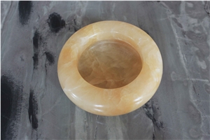 Yellow Onyx Ashtrays, Cigar and Cigarette Ashtray