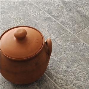 Transylvania Blue Coral Brushed -Limestone Slabs and Tiles