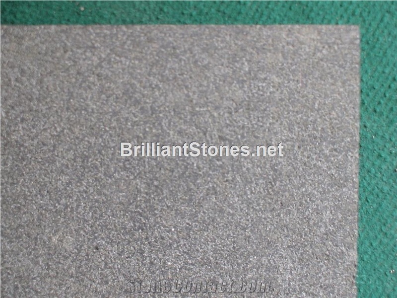Black Basalt G684 Sandblasted Tile, G684 Fuding Black Basalt Slabs & Tiles