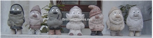 Seven Dwarfs Granite Statues for Garden/Disney