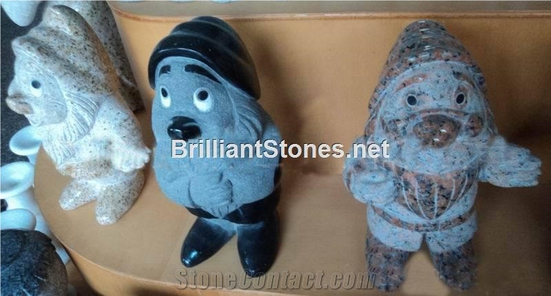 Seven Dwarfs Granite Statues for Garden/Disney