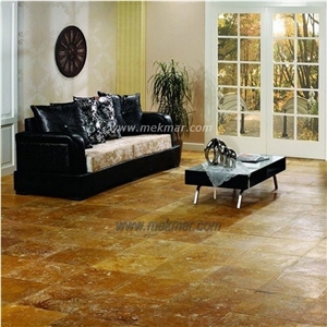 Yellow Travertine Tile From Turkey, Stocked In Usa