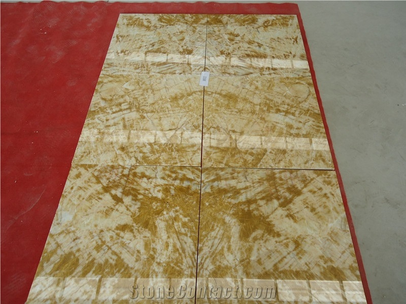 Fantastic Gold Composite Marble Tiles