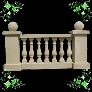 Beige Marble Stair Handrail