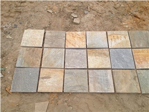 Multicolour Slate Tile & Slab, China Multicolor Slate