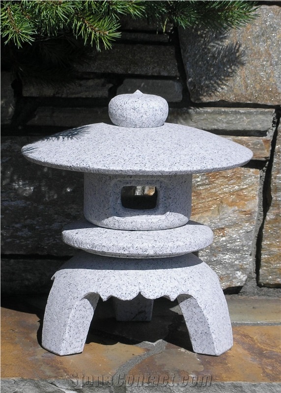 Stone Lantern, G603 White Granite Lantern