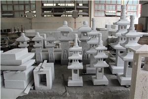 Stone Lantern, G603 White Granite Lantern