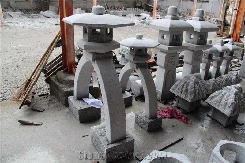 Stone Lantern, G603 White Granite Lantern