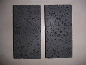 Lava Stone Slabs & Tiles, China Black Basalt