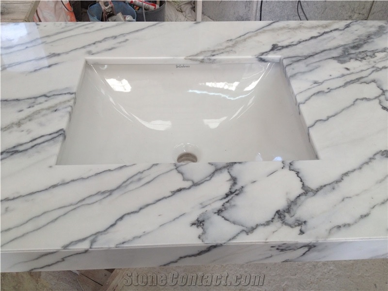 Bianco Venato Marble Tiles & Slabs, White Polished Marble Flooring Tiles, Walling Tiles