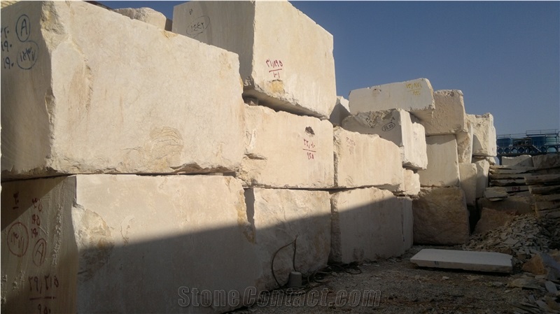 Abadeh Cream Marble Block, Iran Beige Marble