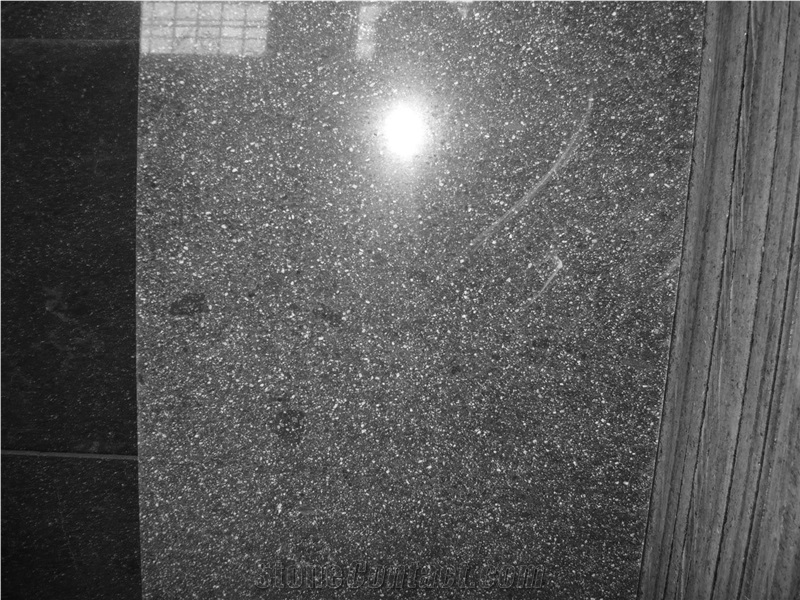 Galaxy Black Granite Tiles & slabs, Natanz Black Granite polished floor covering tiles 