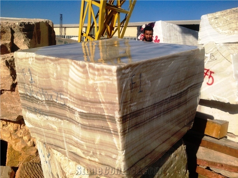 Iran Naghadeh Honey Onyx Blocks, Yellow Onyx Blocks