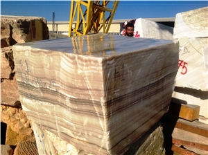 Iran Naghadeh Honey Onyx Blocks, Yellow Onyx Blocks