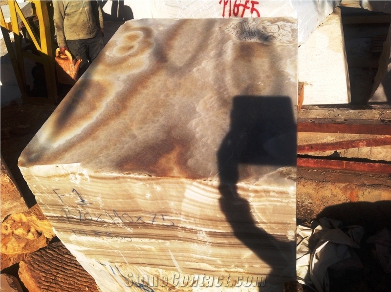 Iran Naghadeh Honey Onyx Blocks, Yellow Onyx Blocks