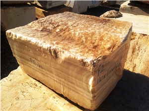 Iran Naghadeh Honey Onyx Blocks, Yellow Onyx Blocks