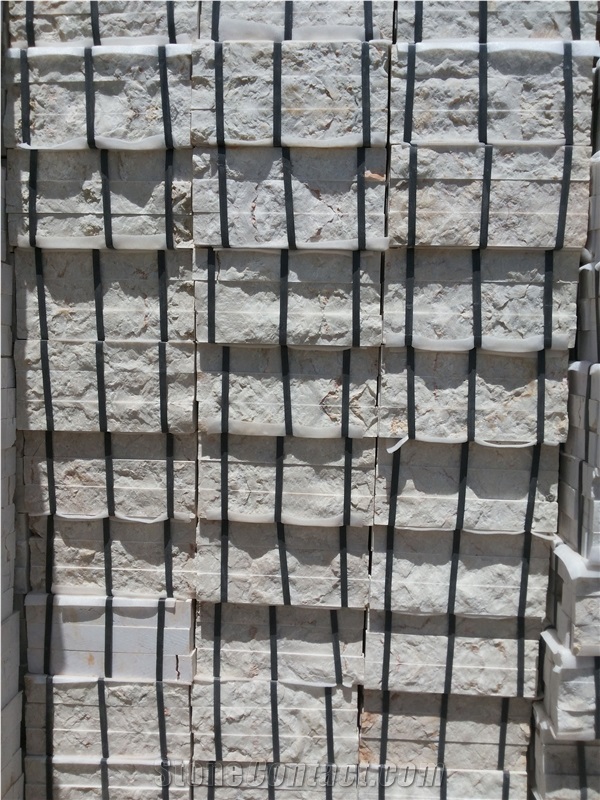 Iran White Marble Ledge Stone Wall Tiles