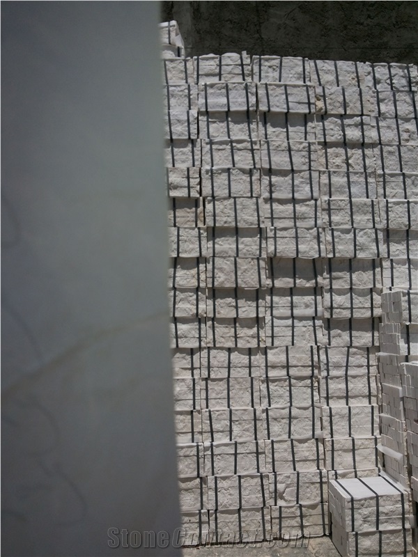 Iran White Marble Ledge Stone Wall Tiles