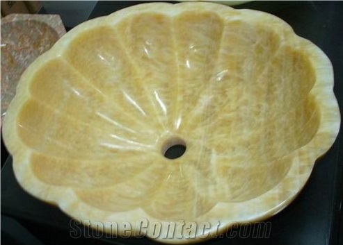 Honey Onyx Handmade Onyx Basin