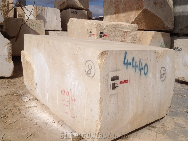 Morocco Travertino Classico Travertine Block, Beige Travertine Blocks