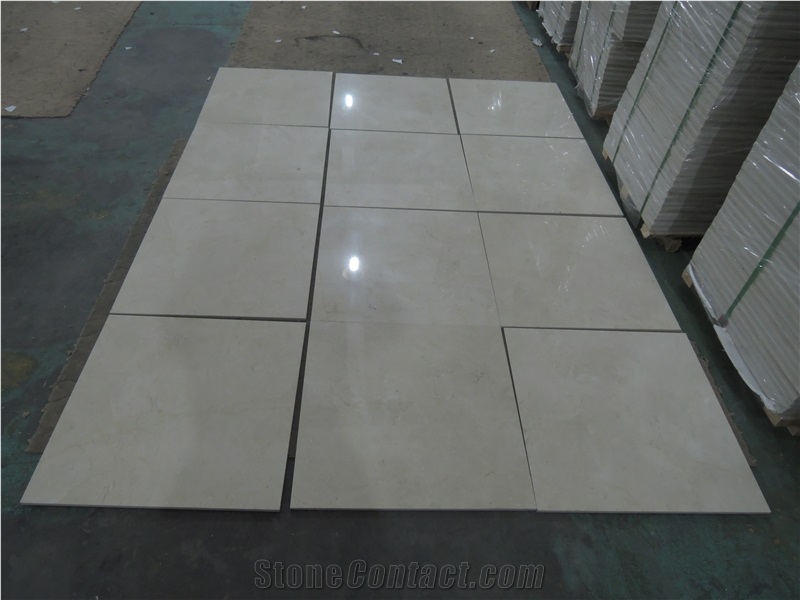 Crema Marfil Composite Marble Tiles, China Beige Marble