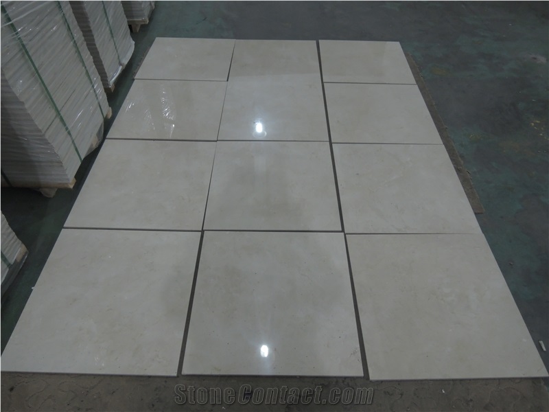 Crema Marfil Composite Marble Tiles, China Beige Marble