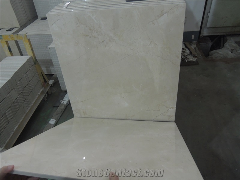 Crema Marfil Composite Marble Tiles, China Beige Marble