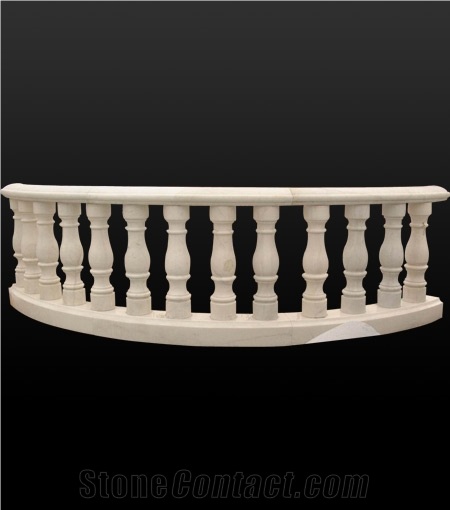 White Marble Balustrade Railing Balcony