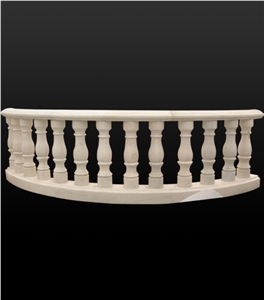 White Marble Balustrade Railing Balcony