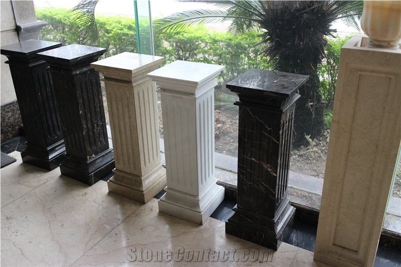 Different Color Marble Pedestal Column_1
