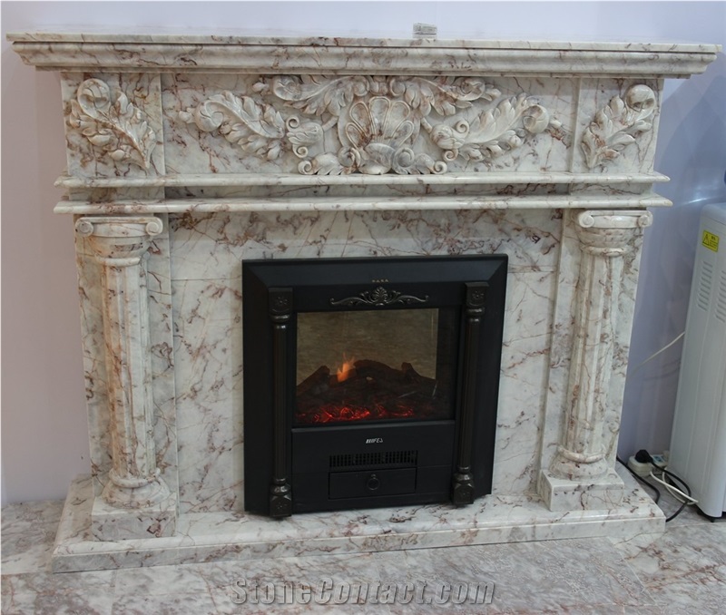 Fireplace_1, White Marble Fireplaces