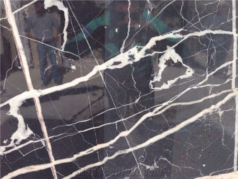 Black Thunder Marble Blocks, Mexico Black Marble