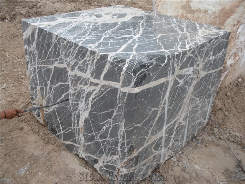 Black Thunder Marble Blocks, Mexico Black Marble