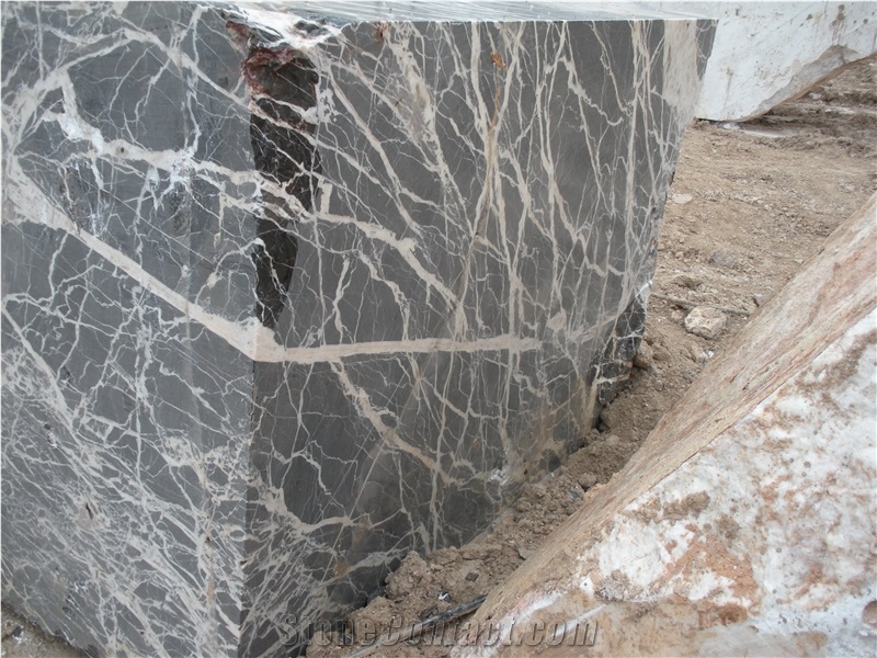 Black Thunder Marble Blocks, Mexico Black Marble