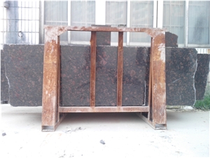 Tan Brown Granite Slabs Tiles, India Brown Granite Cut to Size for Villa Interior Wall Cladding,Hotel Floor Covering Skirting for Pattern Gofar