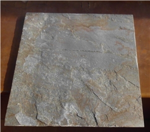 014 Slate, Yellow Slate Slabs & Tiles
