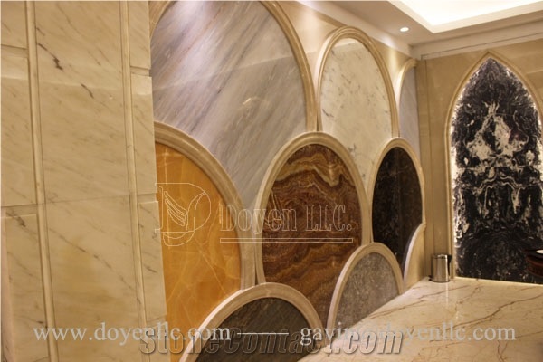 Crema Marfil Marble Walling