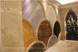 Crema Marfil Marble Walling