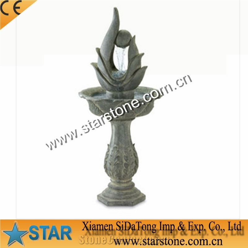 Certification Landscape Stone,Red Granite Ball Fountain
