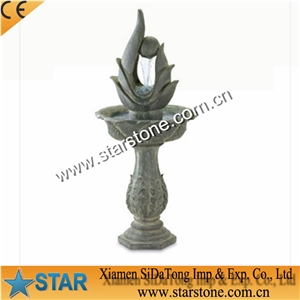 Certification Landscape Stone,Red Granite Ball Fountain