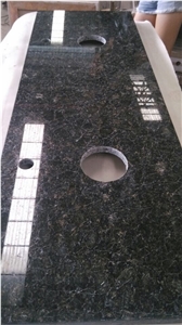 China Butterfly Green Granite Bathroom Countertops