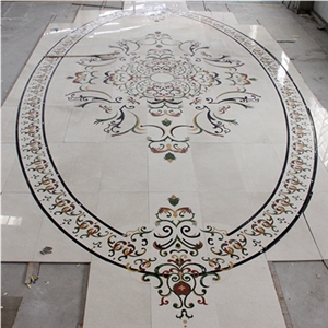 Wellest Customized Water Jet Marble Medallion,Honeycomb,Interior Flooring Mosaic,Stone Pattern