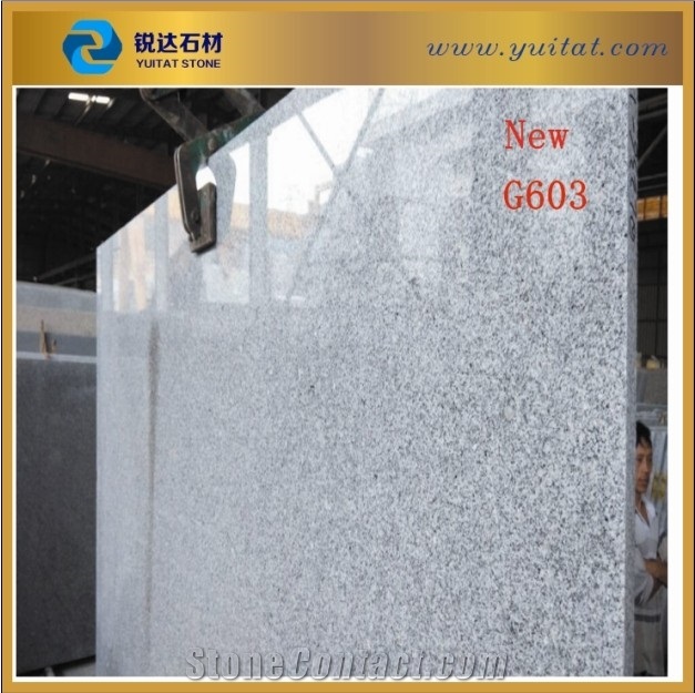 Chinese Cheapest Grey Material G603 Polished Slab, G603 Grey Granite Slabs & Tiles