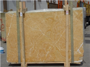 Orange Onyx Slabs , Turkey Yellow Onyx
