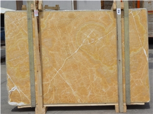 Orange Onyx Slabs , Turkey Yellow Onyx