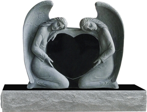 Baby Tombstone Angel Tombstone, Black Granite Monument & Tombstone