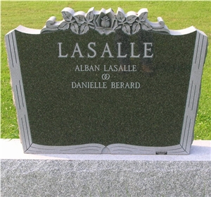 Hand Made Black Tombstone, Shanxi Black Granite Headstone